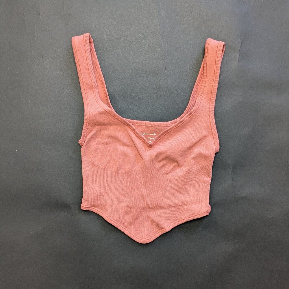 Out From Under Orenge Cropped Tank Top